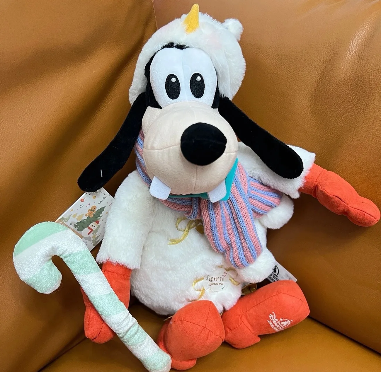 Miniso Disney wycofany z produkcji Zimowy Bałwanek Seria Goofy Goof kawaii Latająca Lalka Zawieszka Prezent Świąteczny Lalka Prezent Świąteczny