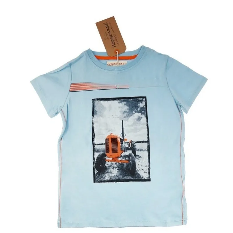 

Children's Equestrian T-Shirt, Crew Neck, Summer Short Sleeve Knight Clothing Riding Rider
