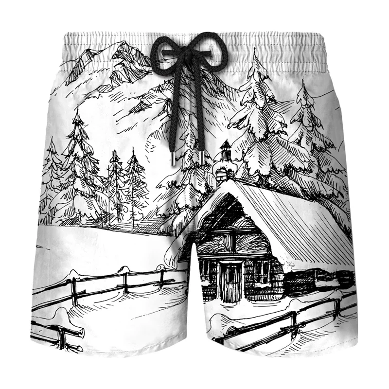 3D-Kunstmalerei drucken kurze Hosen für Männer Frauen Badehose Bade bekleidung Herren Sommer Surfbrett Shorts Strand Shorts Kleidung