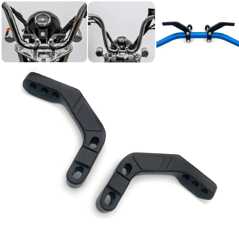 Motorcycle Handguard Support Bracket Mount Aluminum Motorbike Handlebar Guard Clamp Simple Installation for 22mm/28mm Diameter