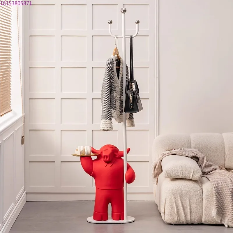 Living room high-end ornaments hanging clothes shelves creative home bedroom Niuniu coat rack