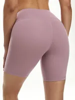 14 Colors 2023 Sexy Gym Shorts Woman Skinny Stretch High Waist Solid Color Shorts Beautiful Coquette Exercise 3