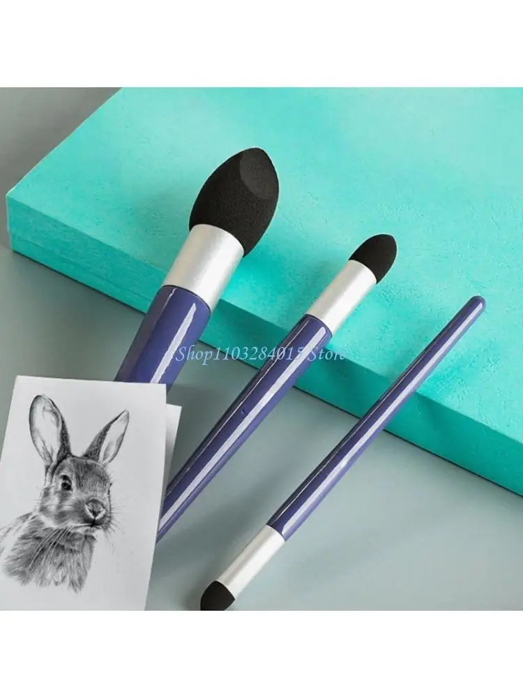 R6FF Premium Art Blenders Set Ergonomic Design Lightweight Sponge Sketch Blending Tool for Shadows Effects and Fine Detailing