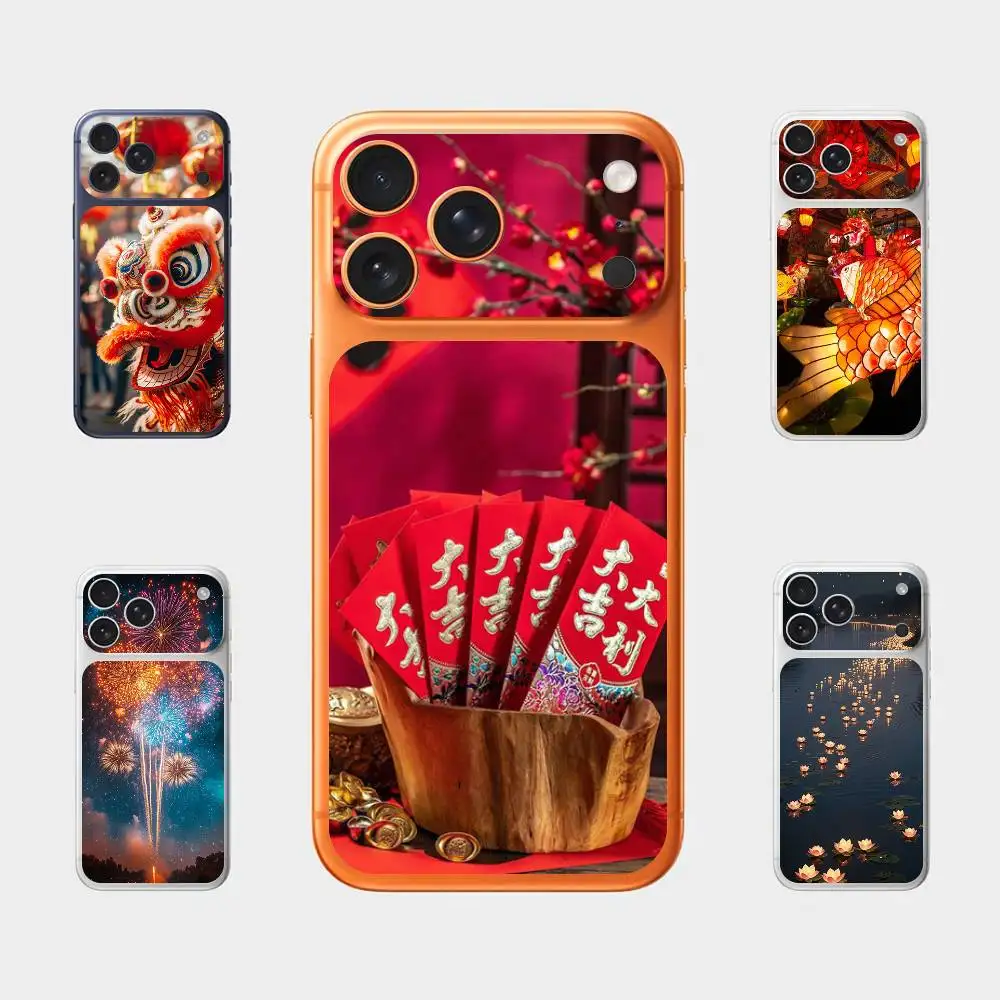 

China Spring Festival Back Cover Decal Protective Sticker For Iphone 17 Pro Max Skin Sticker Back Protective Decorative Stickers