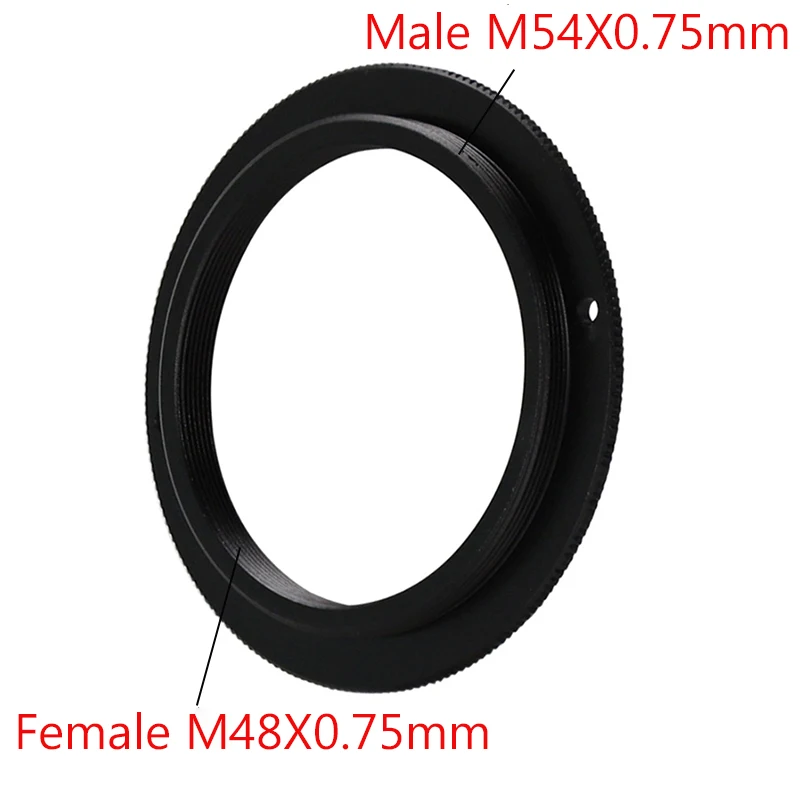 

Metal Adapter Ring M48x0.75mm Internal Female Thread to M54x0.75mm External Male Thread For QHY new filter wheel interface