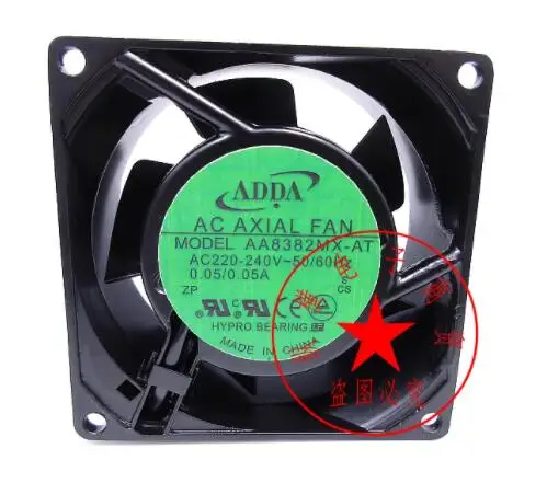 

ADDA AA8382MX-AT AC 220-240V 0.05A 80x80x38mm 2-Wire Server Cooling Fan