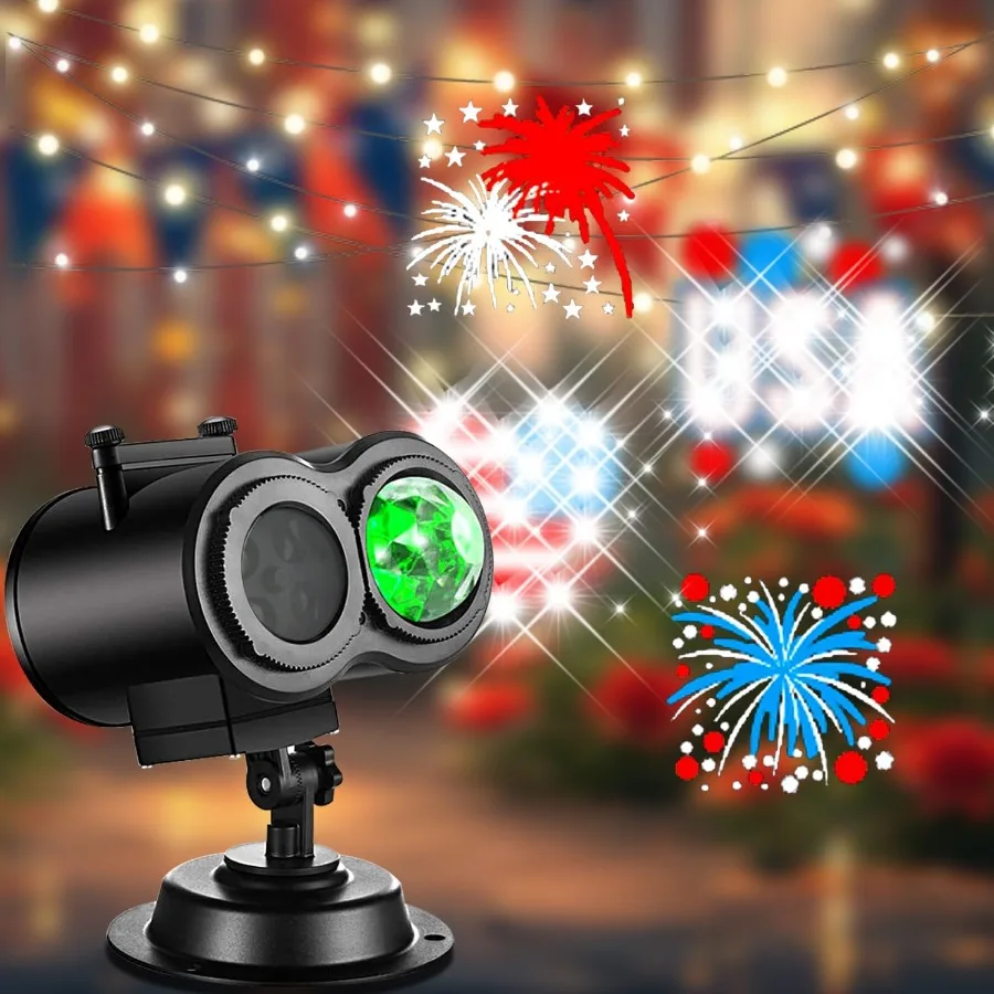 أضواء جهاز عرض الهالوين وعيد الميلاد في الهواء الطلق عطلة العارض مع 22 شريحة لزينة الهالوين في الهواء الطلق عيد الميلاد D #5