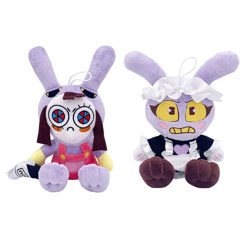 Peluche Game Maid Jax de 23-25cm, THE AMAZING DIGITAL CIRCUS, peluches d'anime, poupée en peluche câline, cadeaux d'anniversaire et de Noël pour enfants