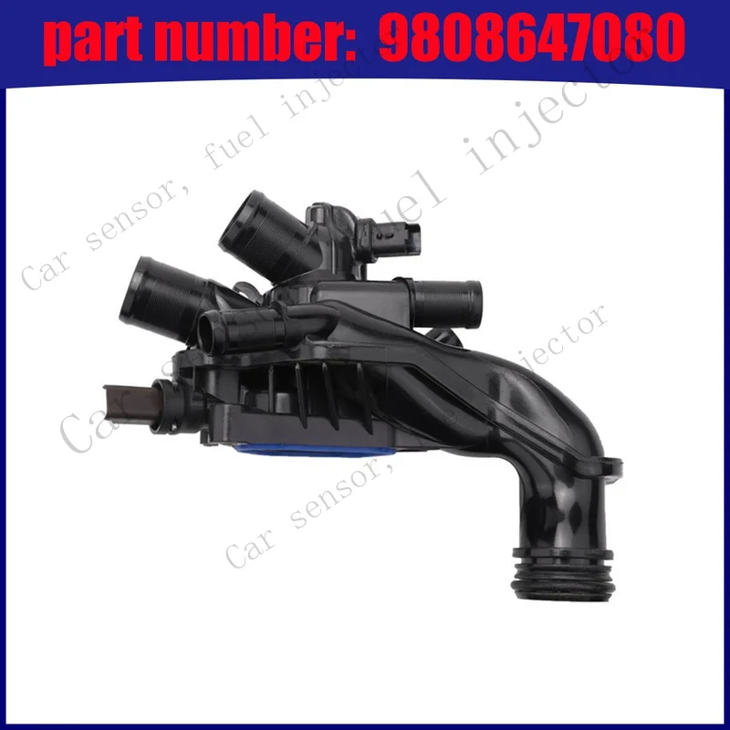 Q+ Engine Thermostat Housing 9808647080 Engine Water Chamber For Peugeot 3008 RCZ