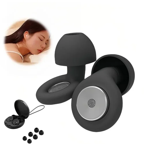 Imagen 2 del producto Tapones para los oídos de silicona para dormir, tapones para los oídos impermeables para nadar, cancelación de ruido, tapones para los oídos insonorizados para dormir, protectores para los oídos de viaje