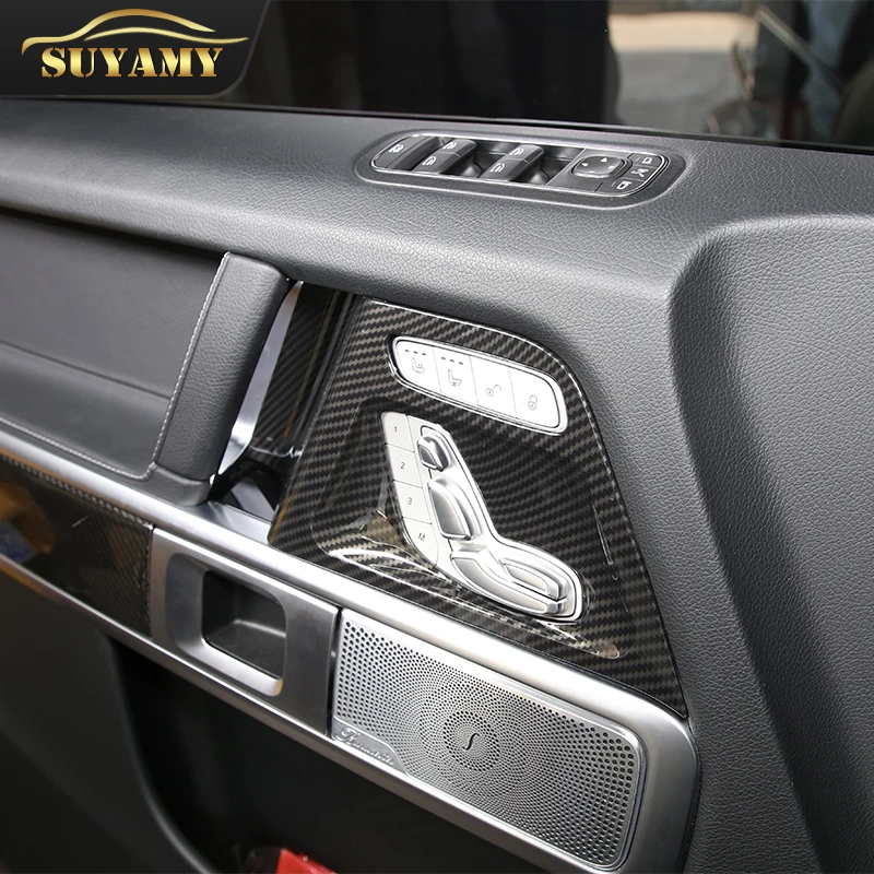 

Для Mercedes-Benz G-Class W463 2019-2025 ABS автомобильная внутренняя дверь, регулировка сиденья, переключатель панели, накладки, аксессуары для интерьера