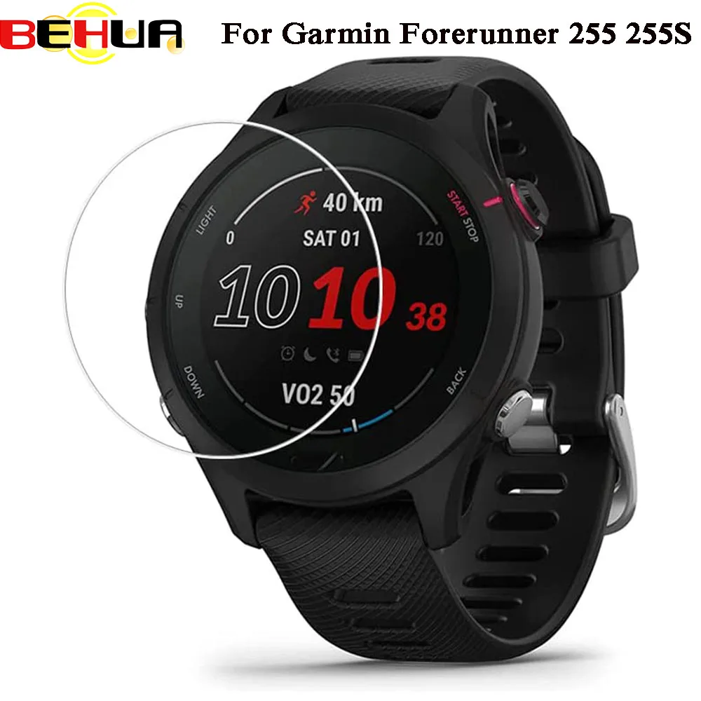 BEHUA الزجاج المقسى HD واقي للشاشة فيلم ل Garmin Forerunner 255 255S Smartwatch أفلام واقية غطاء الملحقات