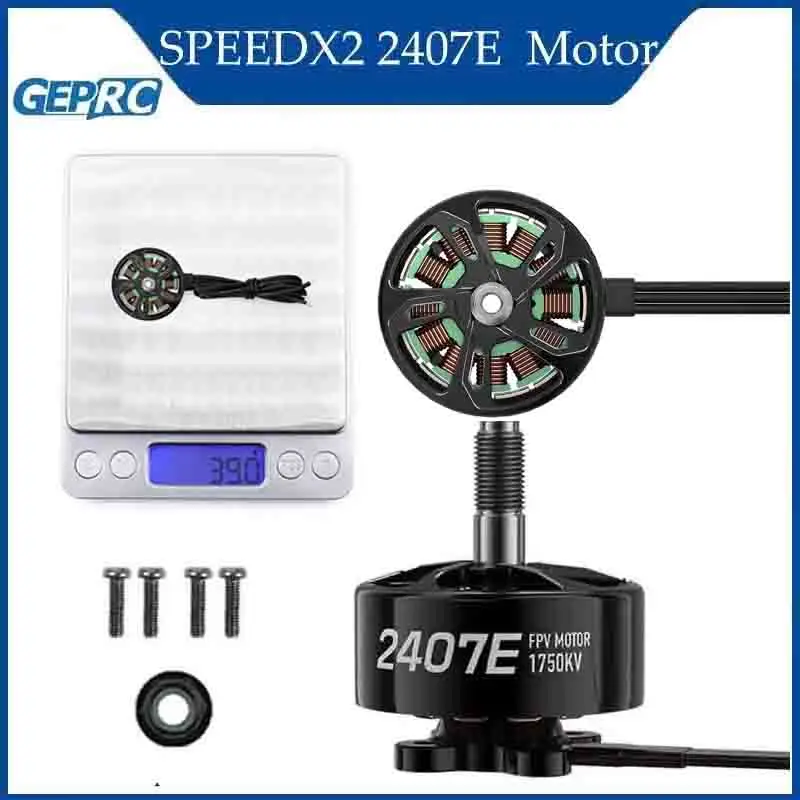 

GEPRC Quads Racing Drone Multicopter RC SPEEDX2 2407E Двигатель 1750KV 5-6 дюймов Высокий крутящий момент и низкое энергопотребление Подходит для гонок FPV