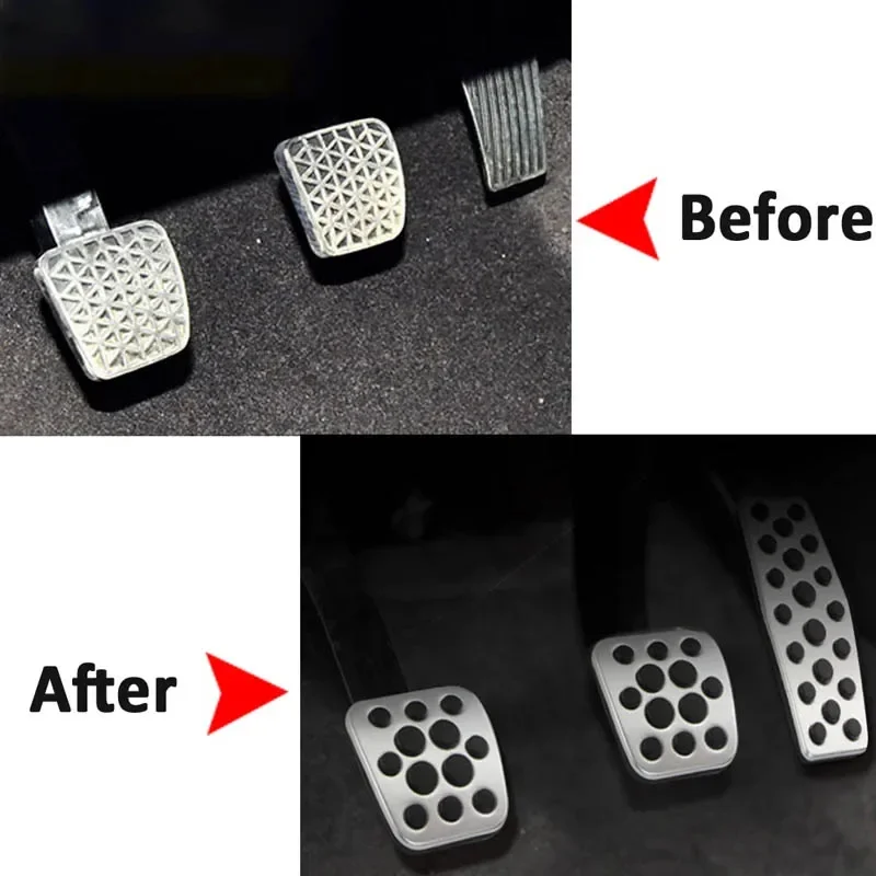 Car Foot Pedals Pad For Opel Astra J Accessories 2009~2015 Vauxhall Holden Non-slip Rubber Restfoot Stainless Protection Sticker