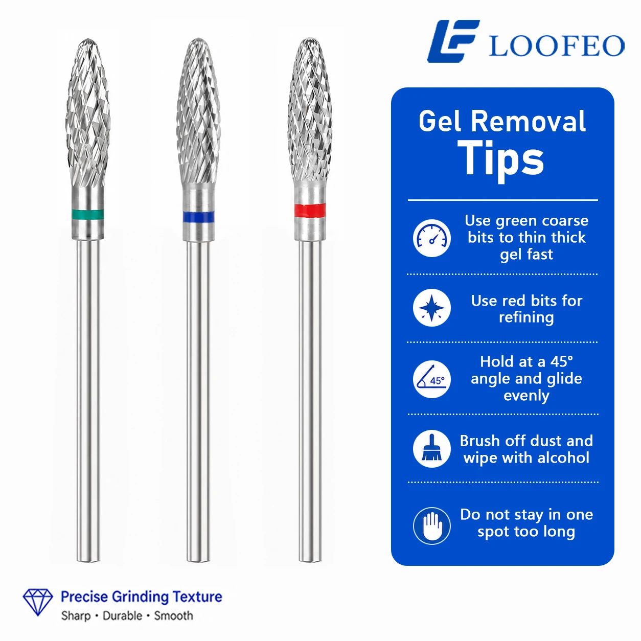 1pc Flame Nail Drill Bit Stainless Steel Milling Cutter for Manicure E-File Bits for Acrylic Gel Removal Burr Cuticle Cleanup