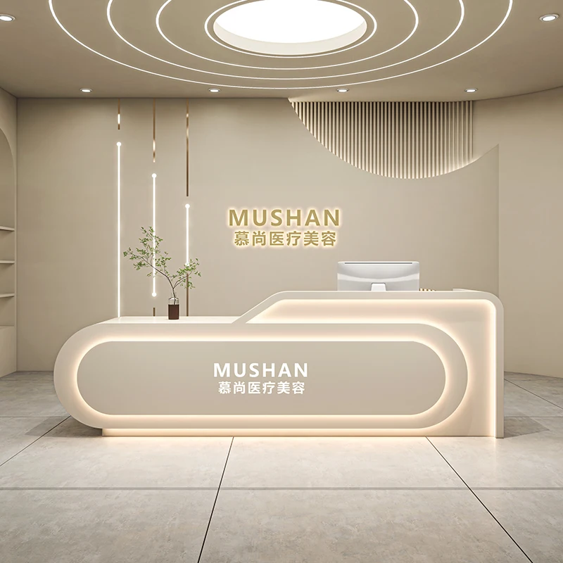 

Luxury Accessories Reception Desks Modern Professional Reception Desk Beauty Escritorio De Recepcion Commercial Furniture