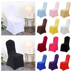 1pcs/5pcs Thickened High Elasticity Chair Cover, Wedding Banquet Hotel Restaurant Meeting Outdoor Home Decoration Chair Cover