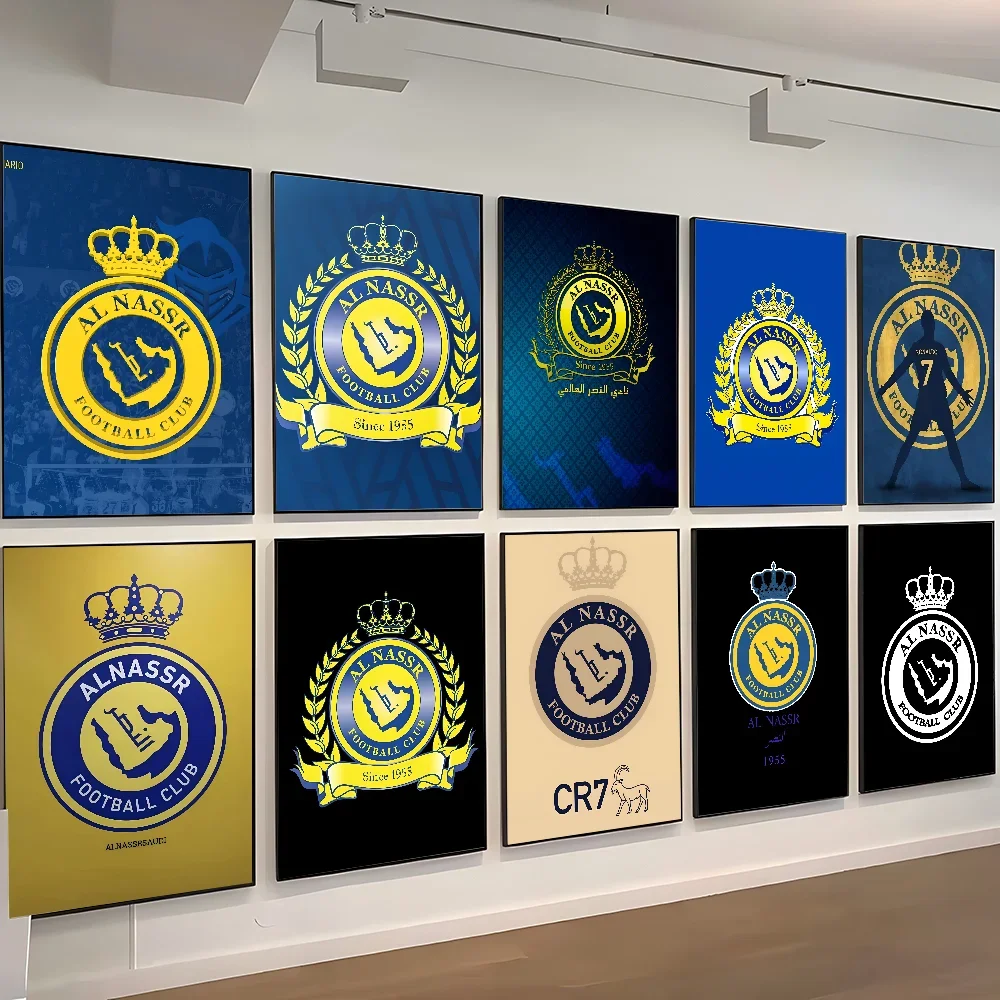 1 قطعة A-Al-Nassr FC ملصق رائع ذاتية اللصق الفن ورق مقاوم للماء ملصق مقهى بار غرفة جدار ديكور