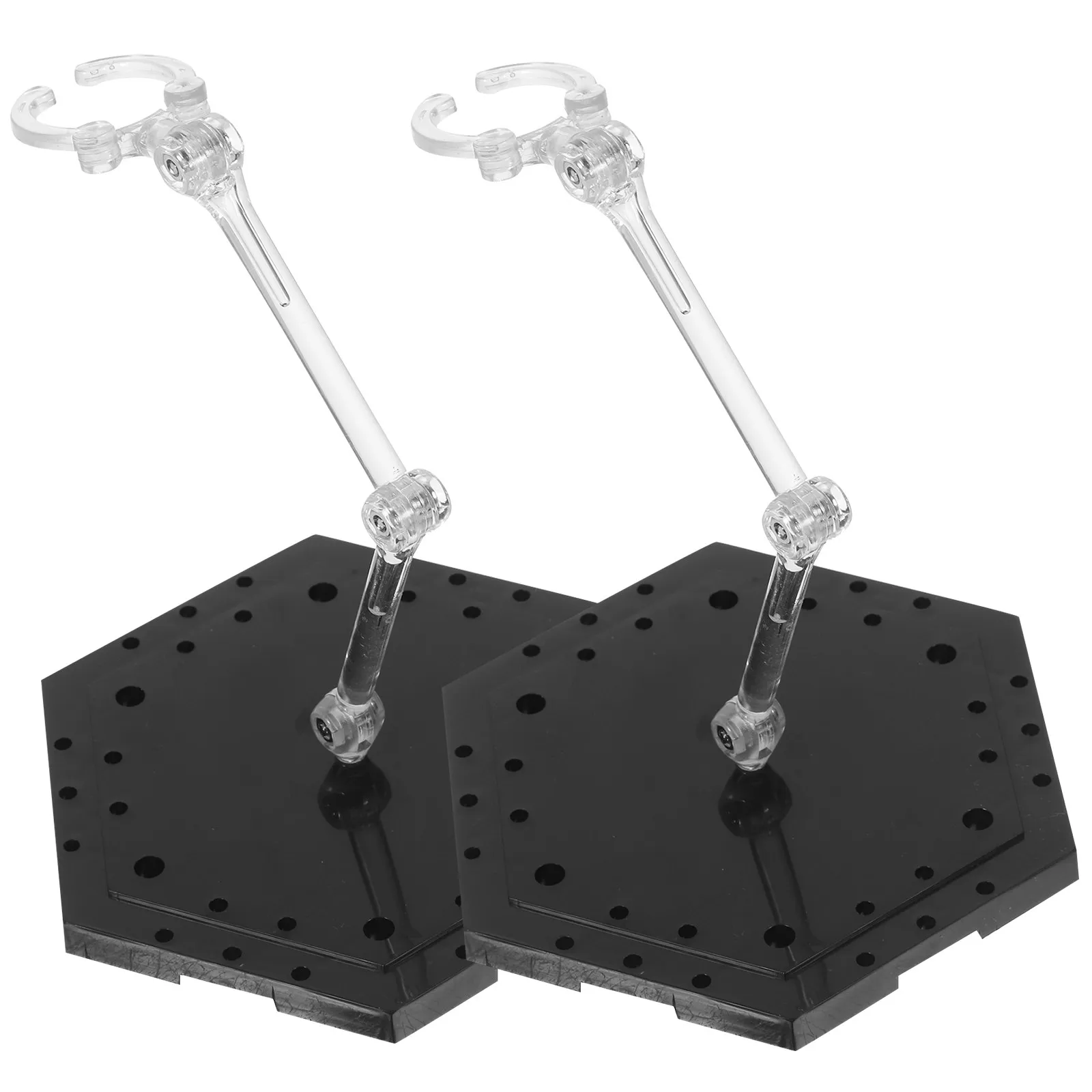 

2Pcs Adjustable Figure Holders Wear Resistant Action Figure Stands Desktop Display Stands Support Frame Display Supply
