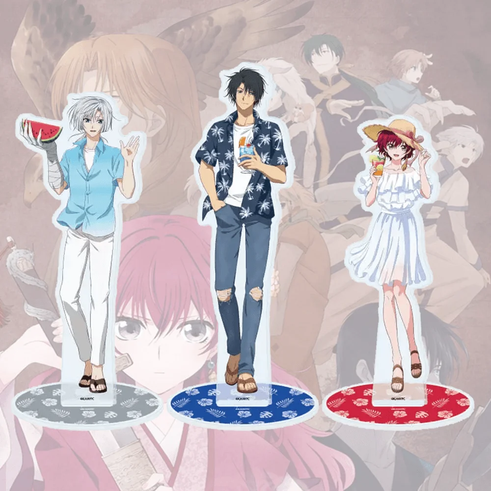 Yona de la Amanecer Zeno, Figura de Anime de 15cm, Soporte Acrílico, Llavero, Decoración de Escritorio, Juguete Coleccionable de Manga, Regalo, Modelo Periférico