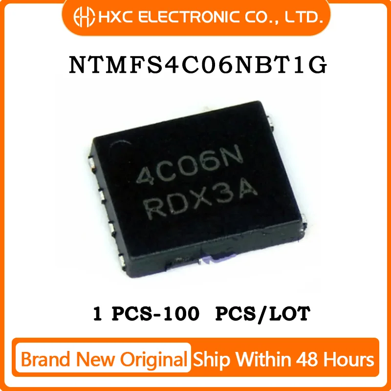 

5/10/50/100PCS 100% New NTMFS4C06NBT1G NTMFS4C06 4C06B QFN-8 Chip