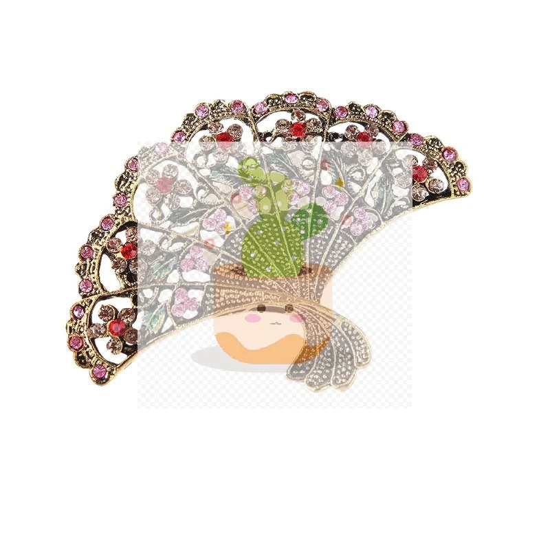 خمر الكلاسيكية مروحة دبابيس معدنية دبابيس أزياء للجنسين معطف الملابس شارات مجوهرات اكسسوارات