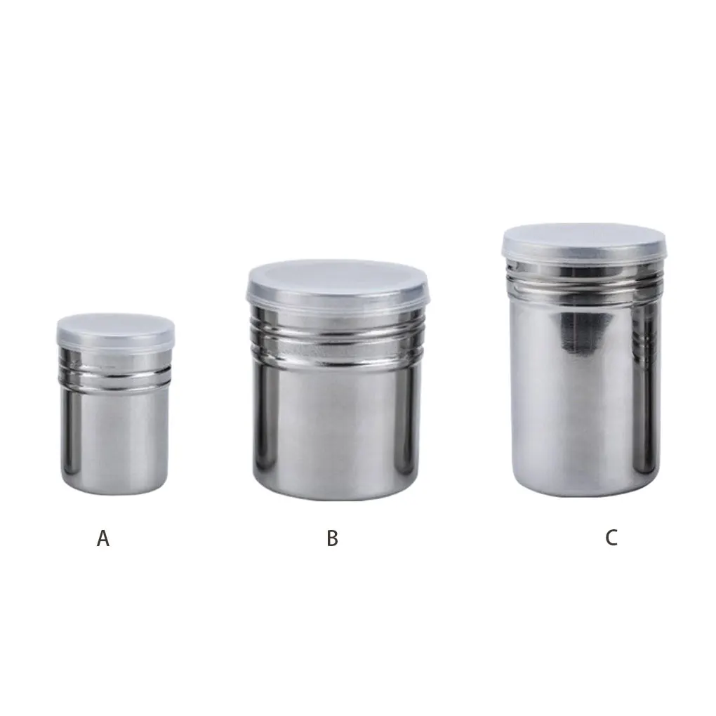 2piece Solid Seasoning Jar With Fine Mesh Cover And Plastic Lid - For Busy Chefs Seasoning Jar With Lid Pepper Can