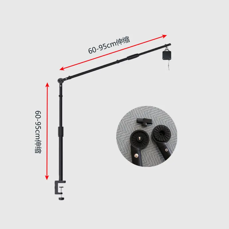 Zero gravity VR headset weight reduction bracket clip-on telescopic hanger racing flight emulator