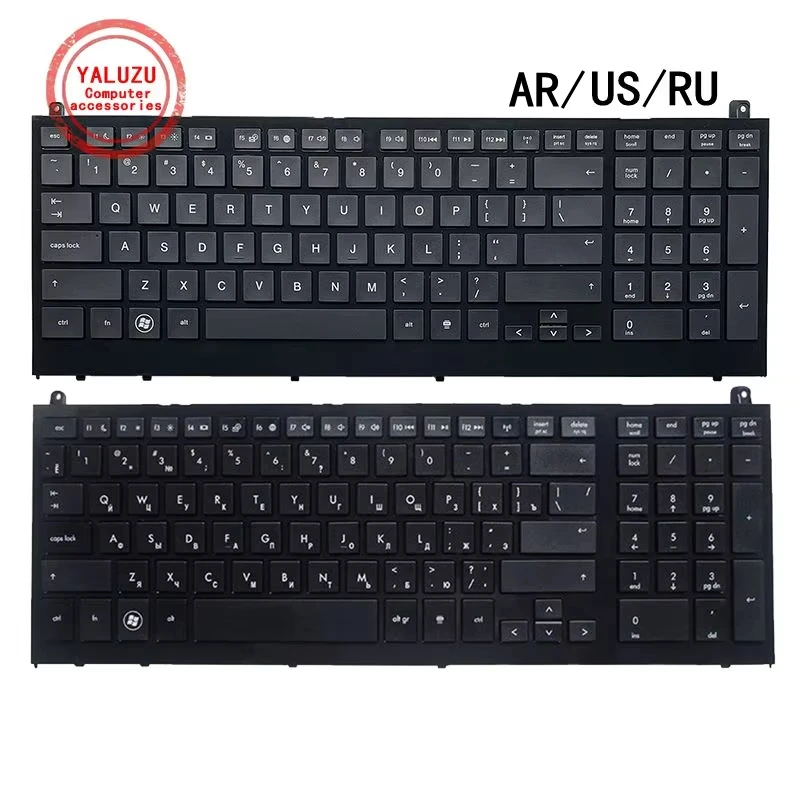 US/RU/AR inglés/ruso/árabe nuevo teclado para ordenador portátil para HP Probook 4520 4520S 4525S 4525