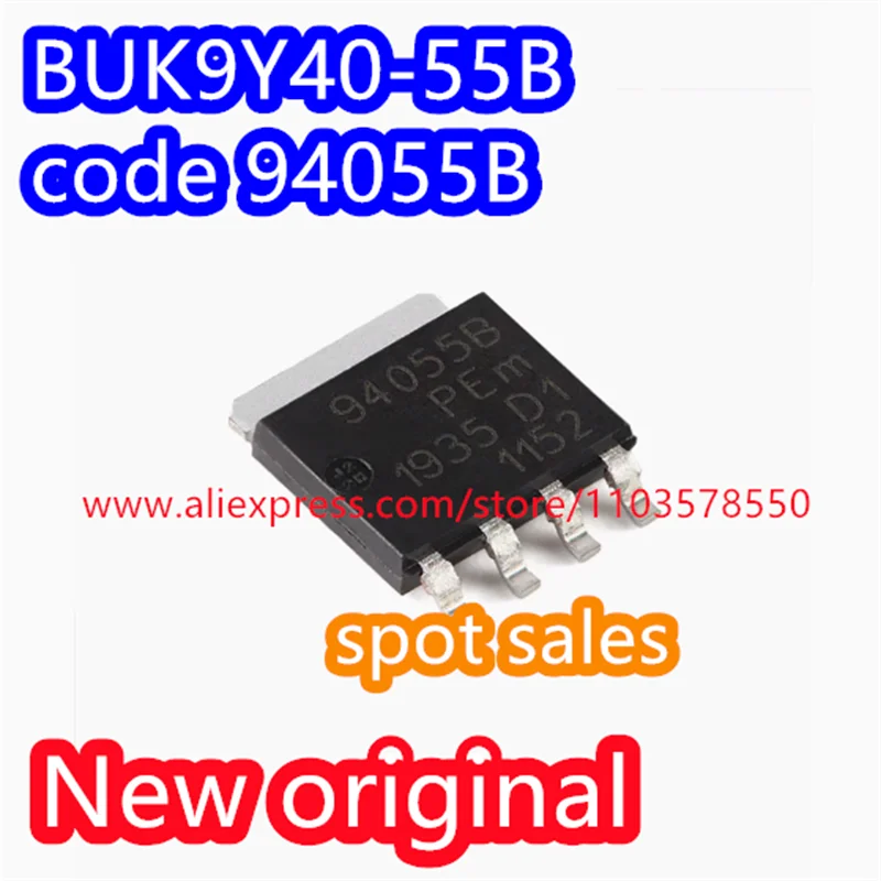 10PCS 100% ใหม่Original BUK9Y40-55Bรหัส 94055B SMT SOT-669 ชิปMOSFET