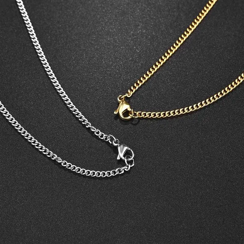 Hot Selling Stainless Steel Chain Necklace for Men Women High-Quality Gold Color Silver Color Necklace Fashion Male Jewelry Gift