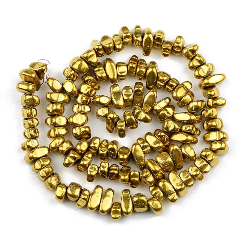 4–8 mm schwarze Gallensteine-förmige Perlen, plattiert, farbiges schwarzes Erz, verstreute Perlen, DIY-Armband, Halskette, Zubehör, Perlen im Großhandel – Detail 11