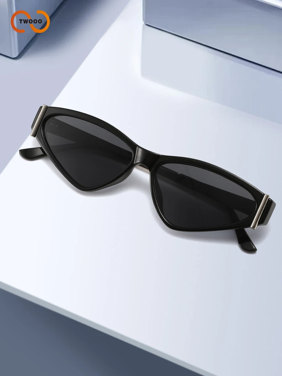 نظارات شمسية نسائية على طراز "ماتريكس" مخصصة على شكل عين القطة، عصرية للأمام، رائعة ومتعددة الاستخدامات #4