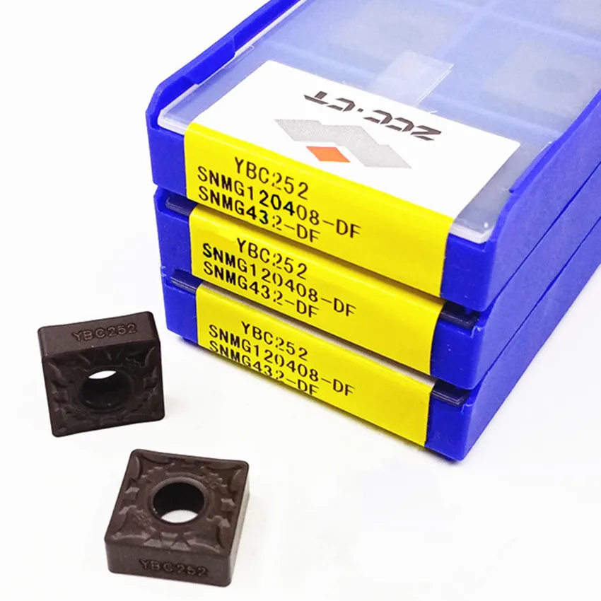 SNMG120408-DF YBC251/SNMG120408-DF YBC252 SNMG432 ZCC.CT CNC carbide inserts turning inserts For Steel P10-P30 P10-P35 10pcs/box