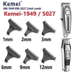 For Kemei Hair Trimmer Limit Comb Universal Black Guards Hairdresser Hair Cutting Guide for KM-5027 KM-1949 1 2 3 6 9 12mm