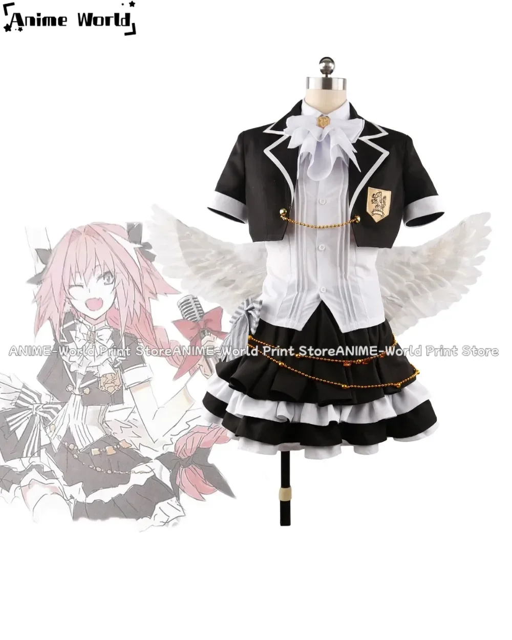 

》 Размер на заказ 》 аниме Fate Grand Order FGO Rider Astolfo Idol Lolita платье Косплей Костюм на заказ