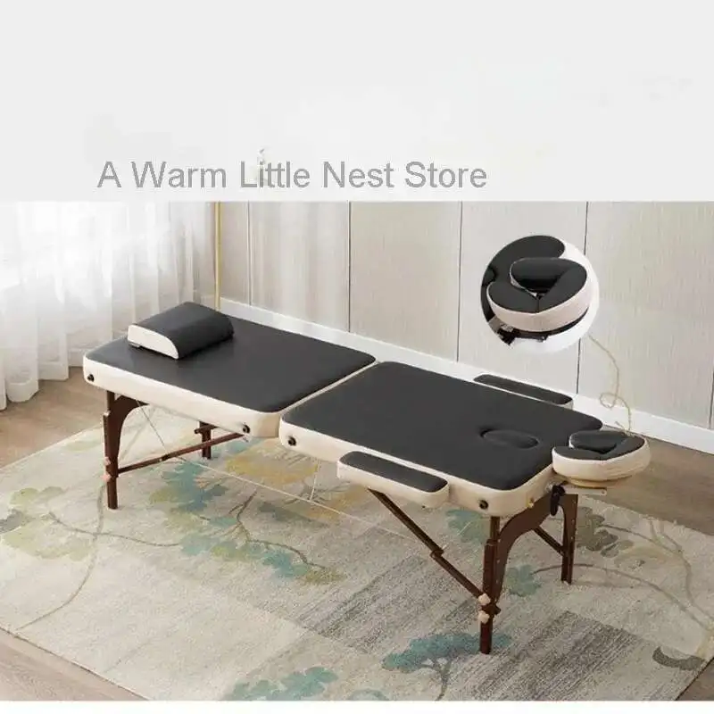 Tempat Tidur Pijat Salon Kecantikan Portabel Tempat Tidur Bulu Mata Wajah Sofa Pijat Lipat Tempat Tidur Tato Tandu Estetika Furnitur Salon Cama