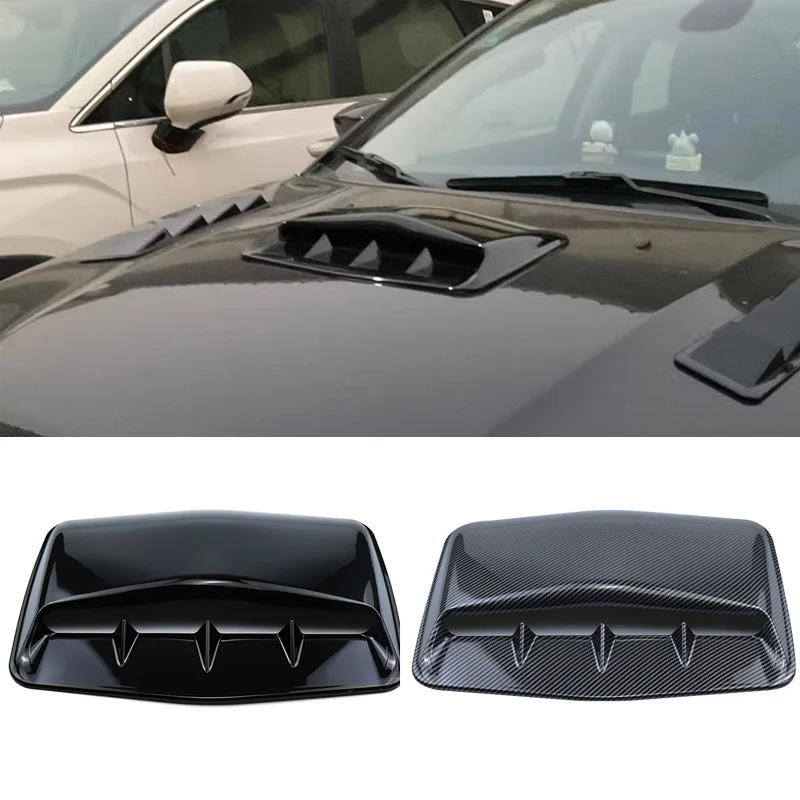 

Car Engine Vents Cover Car Hood Shark Gills Decoration Universal Fake Air Vents Personalized Car Accessories Exterior Trim
