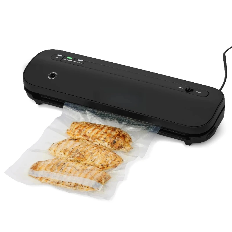 

Vacuum Sealer Kit Black Starter with Bags & Accessories Space Saving
