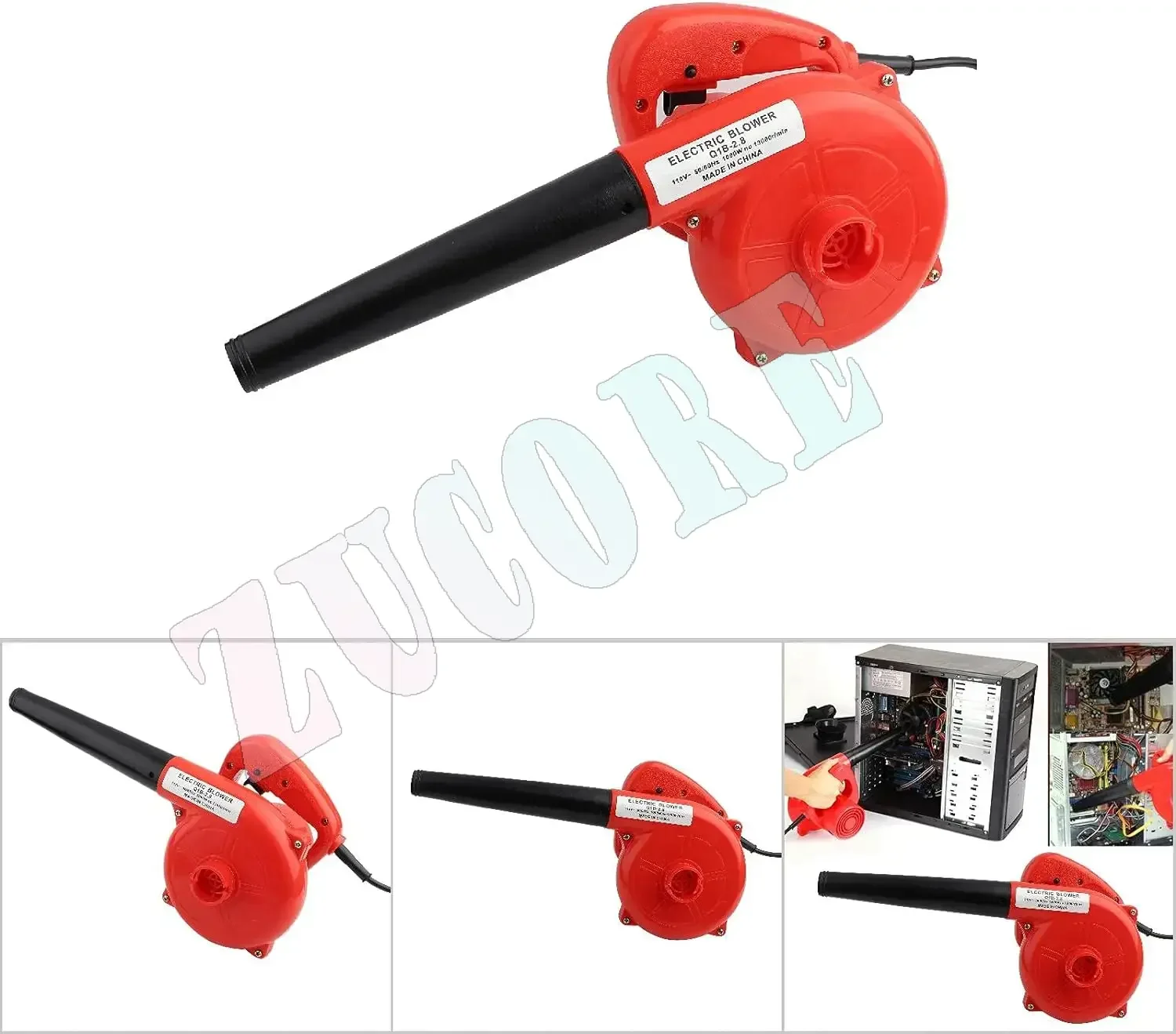 1000W  Handheld  Electric Blower Single Speed Air Blower Electric Air Blower for Computer Car Home Appliance Dust