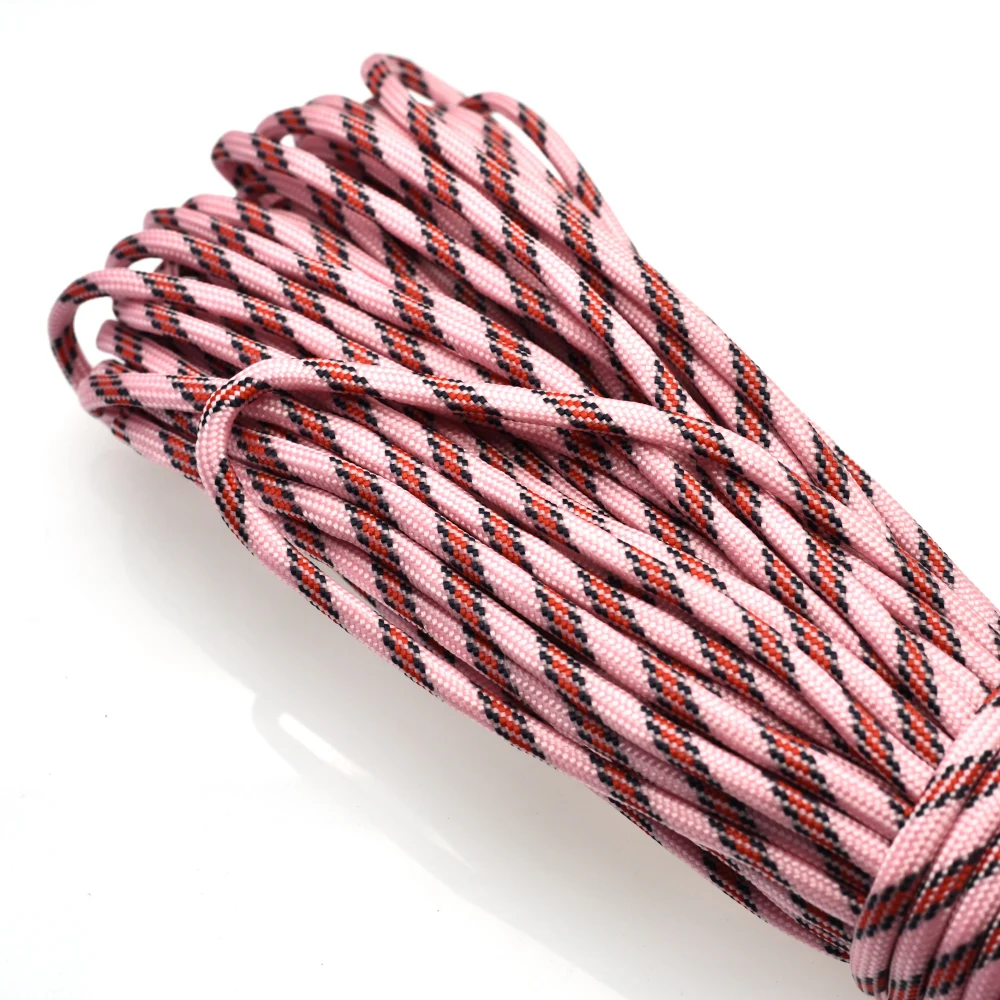 1pcs 100FT 550 Paracord Parachute Cord Lanyard Mil Spec Type III 7 Strand Core For Climbing Camping Buckles Bracelet