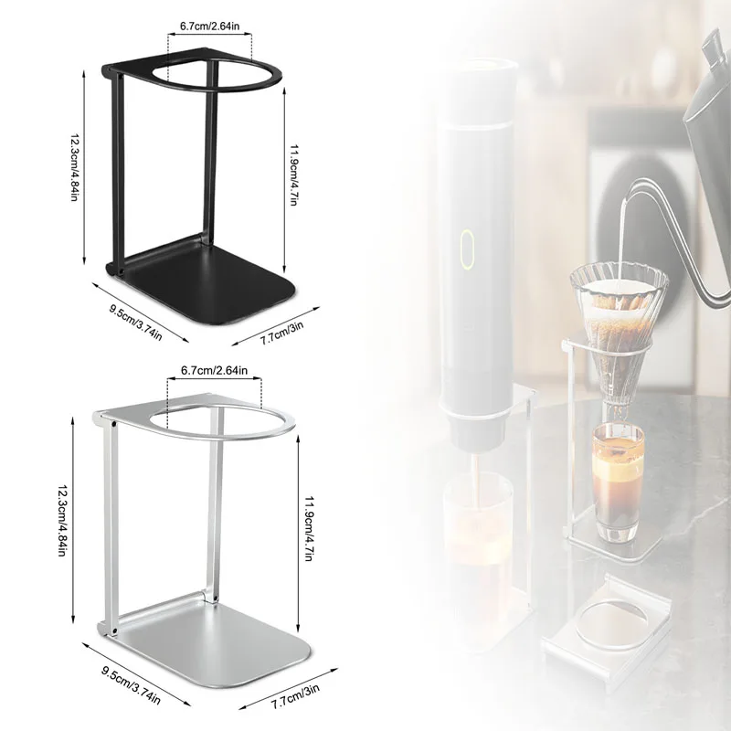 

Портативная подставка для кофеварки, удобная для офиса, легко складывается для хранения