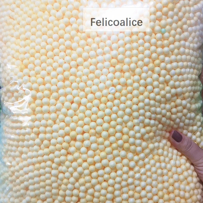 250 g/Beutel, 6–8 mm, runde Schaumstoffperlen für Schleim-Sofa-Füller und Flaschen-/Heimhandwerk, Geschenk, Dekoration, Füllung – Detail 12