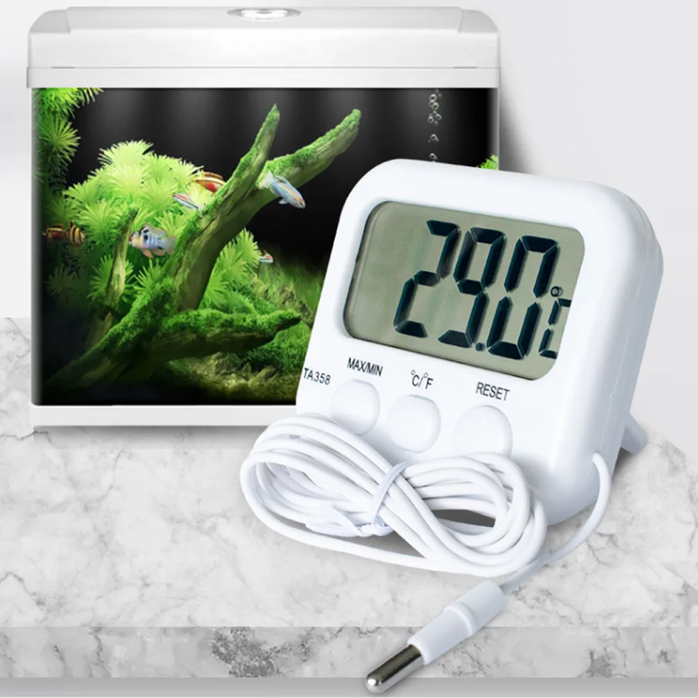 

LCD Digital Display Thermometer Refrigerator Fish Tank Aquarium Electronic High Precision Thermometer with 1.5M Probe Sensor