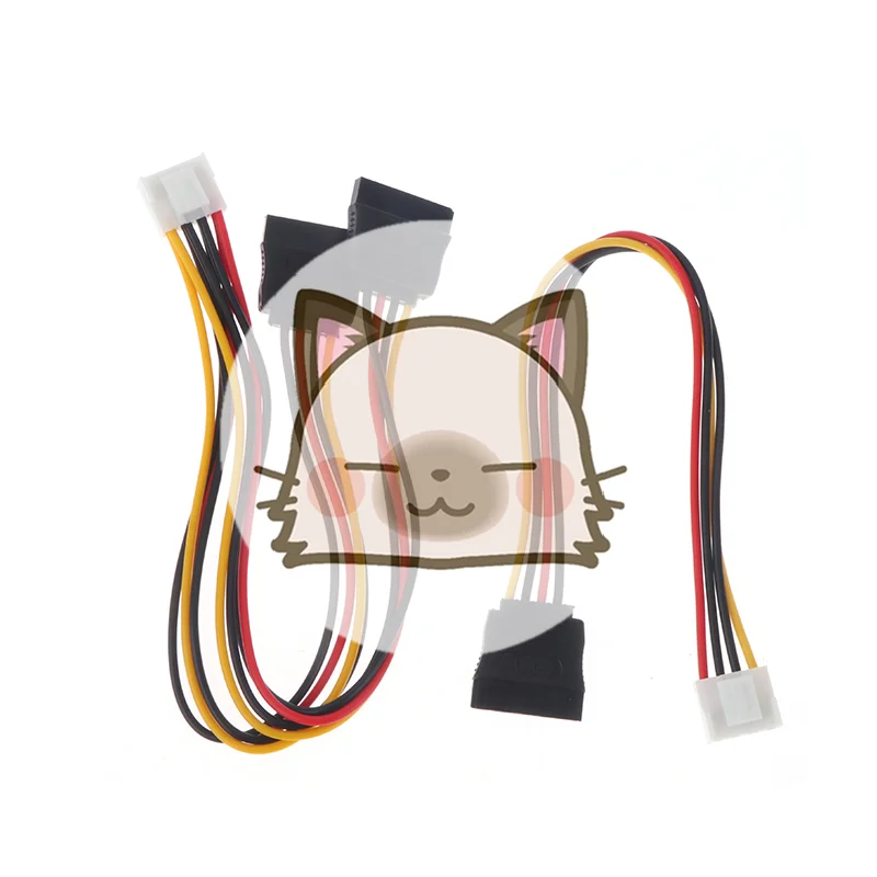 Nuevo Cable de Alimentación de 4 Pines a SATA para Cámaras IP Hikvision DAHUA Mini VCR, CCTV, Disco Duro, Alimentación Uno a Uno/Uno a Dos VH3.96