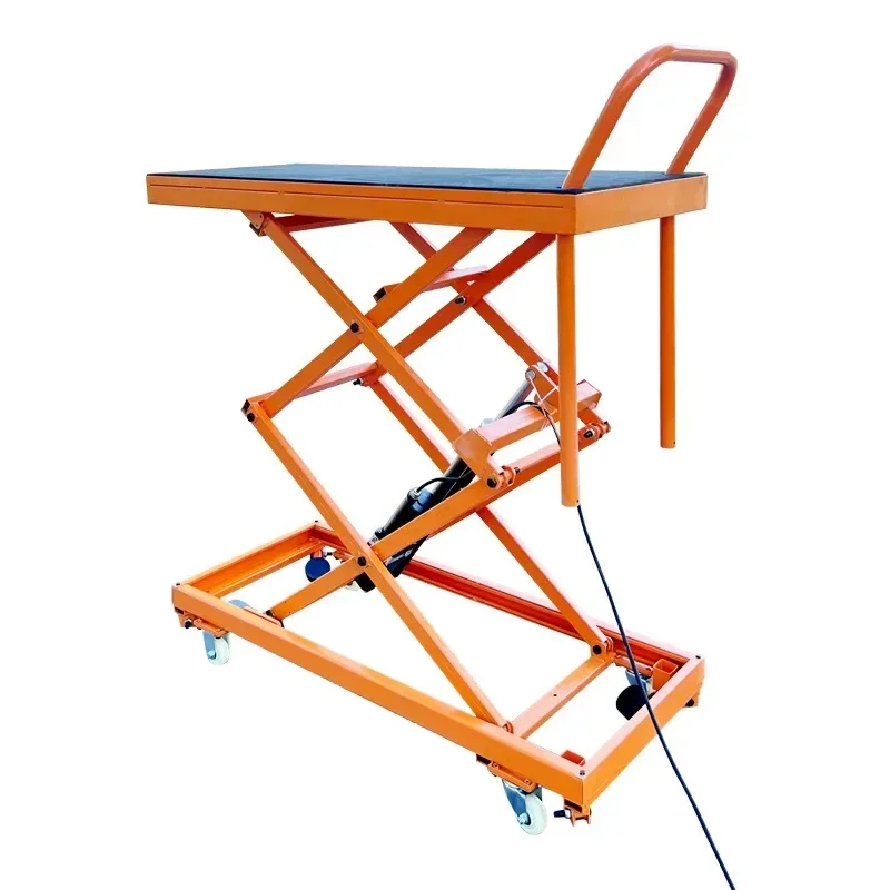

Electric hydraulic lifting stool foot-pedal movable decoration special wall plastering tile flat trolley