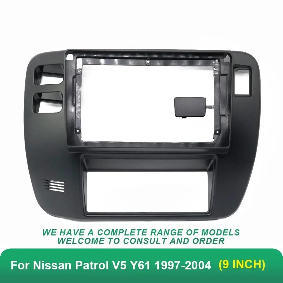 For Nissan Patrol 1997-2005(9Inch) Car Radio Fascias GPS MP5 Android Stereo DVD Player 2 Din Head Unit Panel Dash Frame Trim Kit