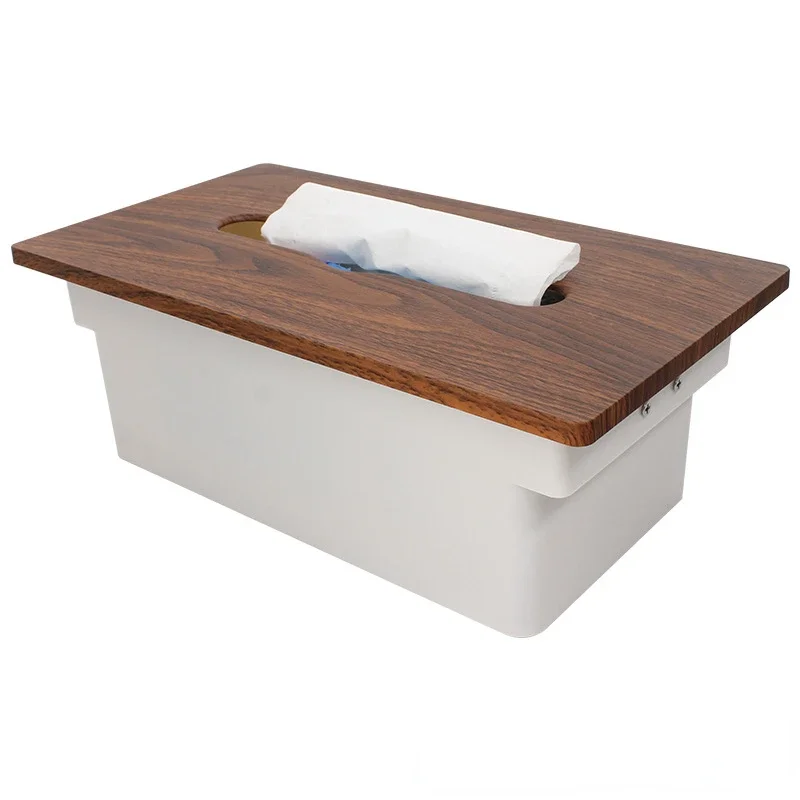 Rv Bathroom Wall-Mounted Tissue Box Trailer Hidden Car Tissue Storage Box Toilet Paper Holder Paper Extraction Box