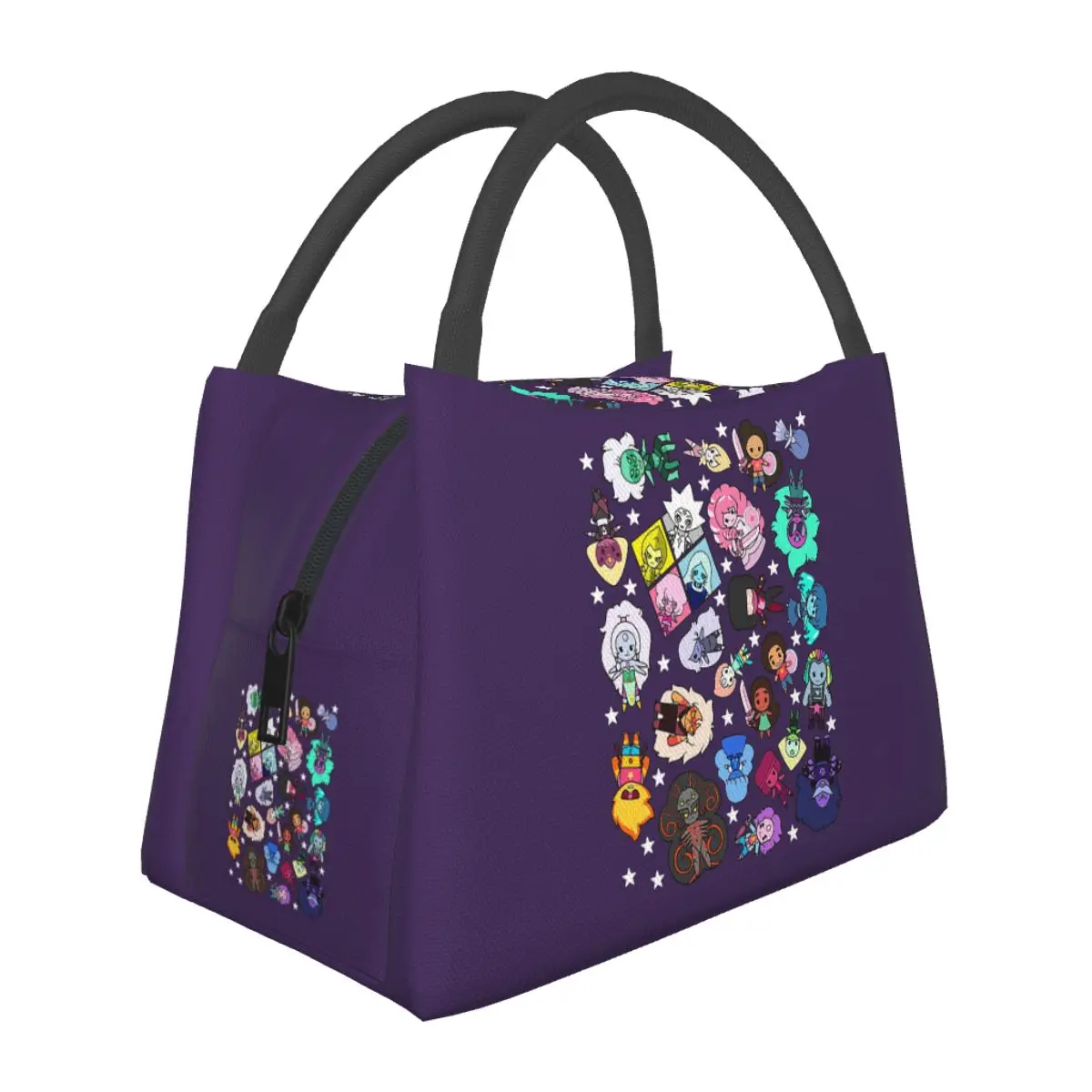 Crystal Gems Steven Universe Insulated Lunch Bag for School Picnic Storage Food Boxes Container Cooler Thermal Lunch Box Tote