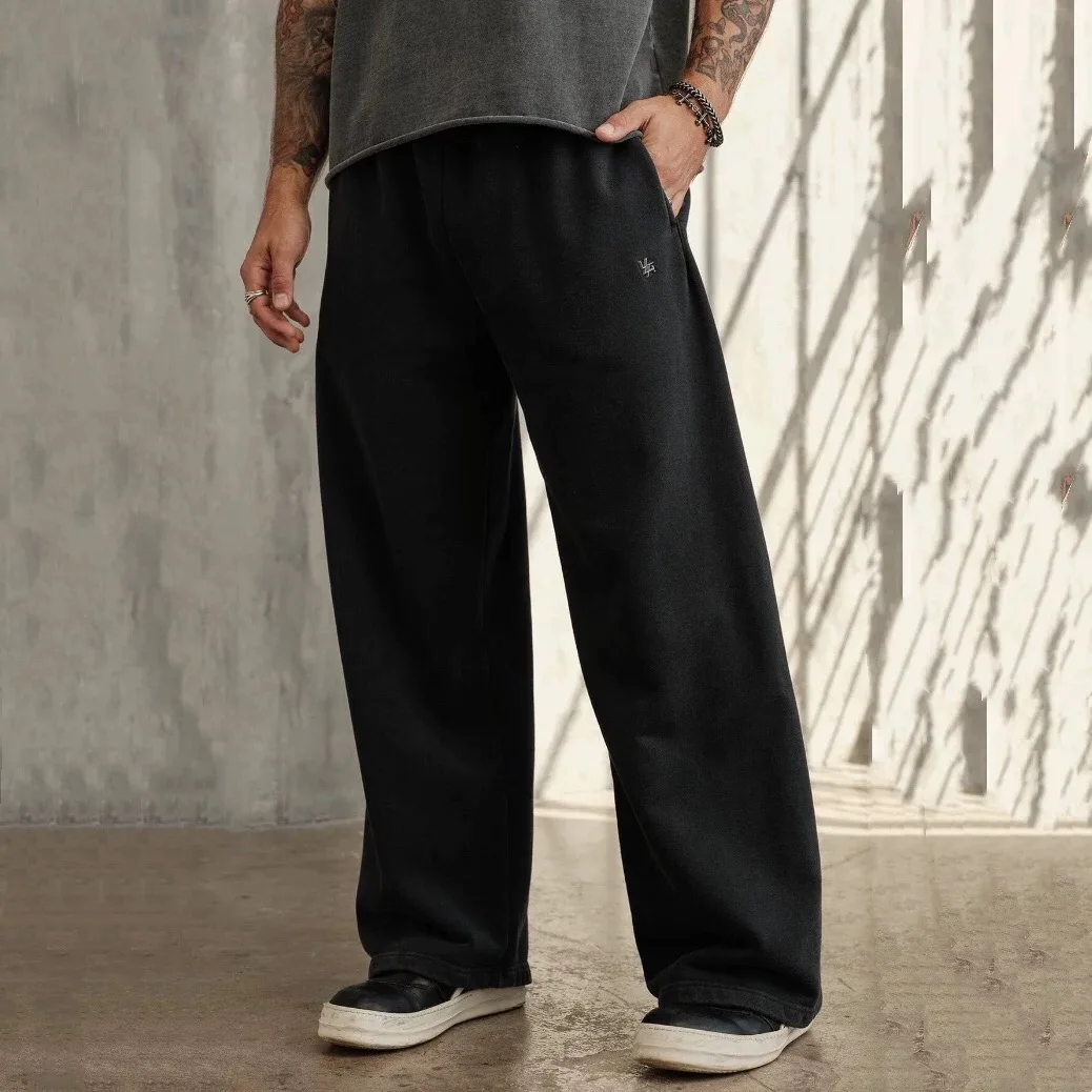 

American Sle Men's Sport Pants Casual Running Fitn Baskeall Training Long Straight Leg Cotton Blend Youth Summer Wear